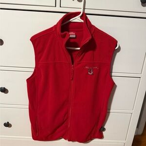 Ohio State university Red Fleece Vest
